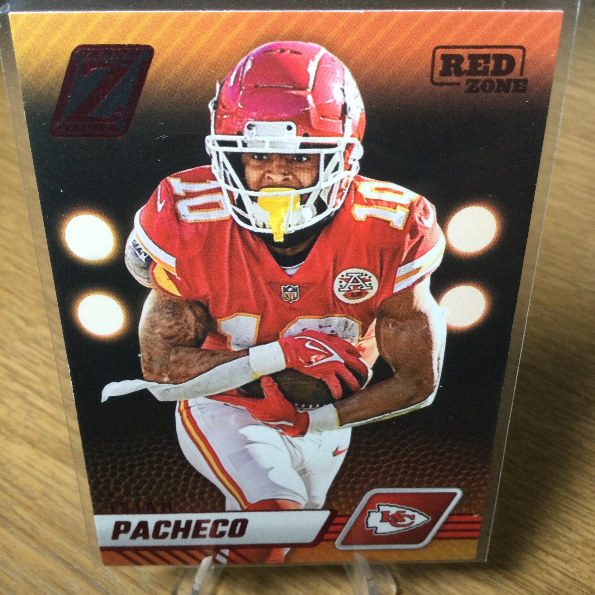 ISIAH PACHECO - 2023 PANINI ZENITH - RED ZONE RED PARALLEL #49