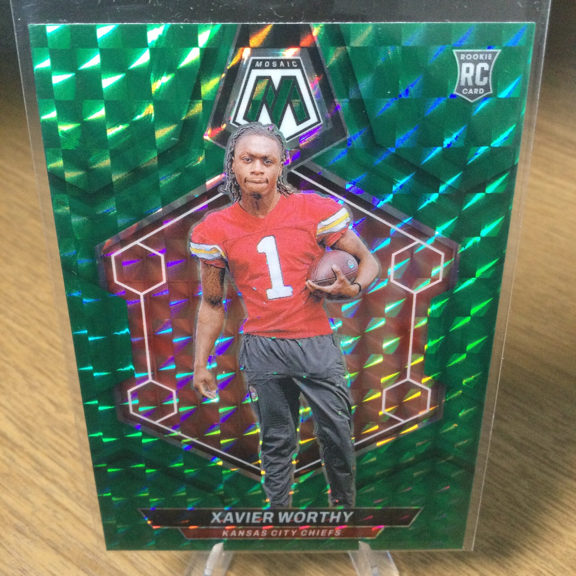 XAVIER WORTHY RC - 2024 Panini Mosaic - GREEN MOSAIC PRIZM #328
