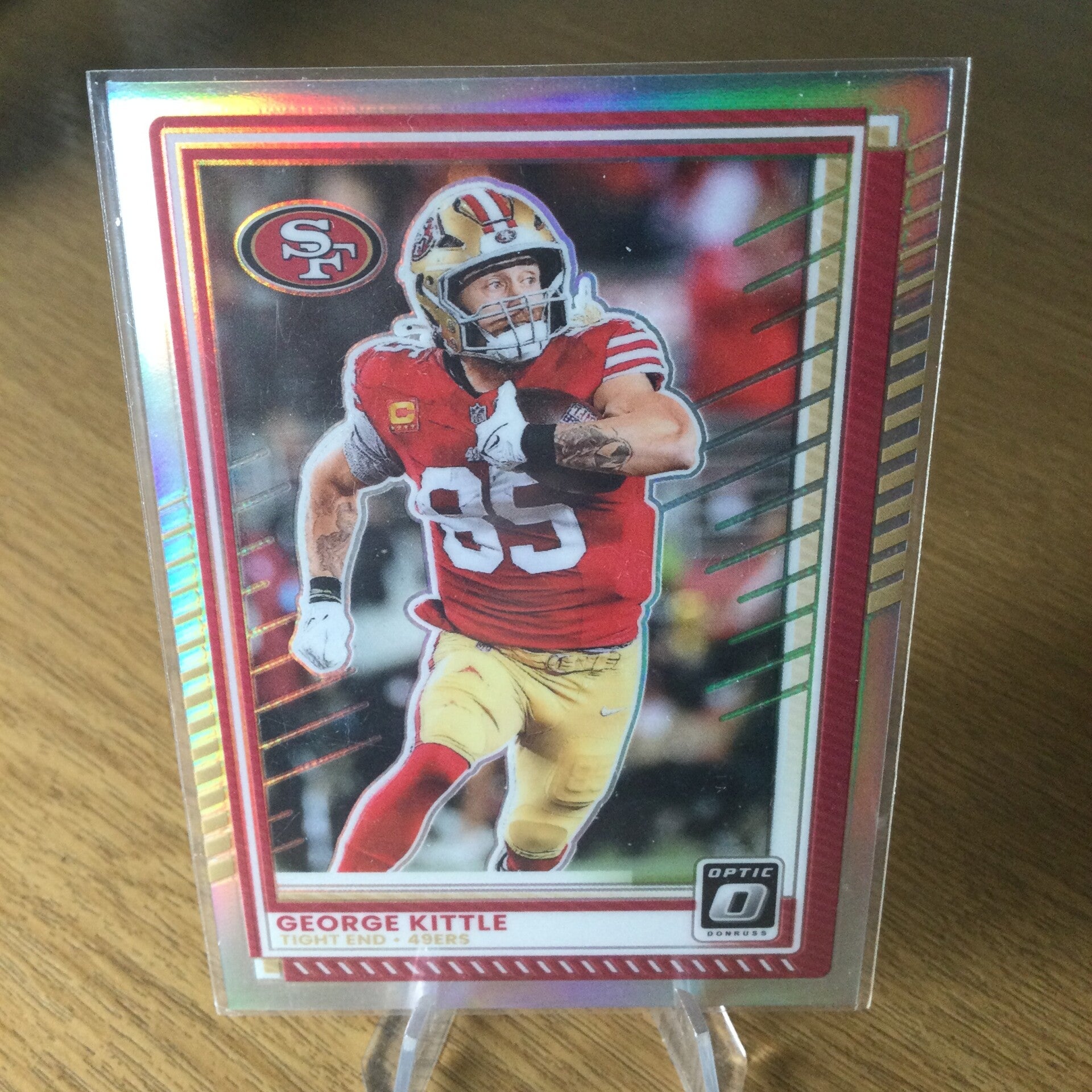 GEORGE KITTLE – 2025 PANINI DONRUSS OPTIC – SILVER PRIZM #48