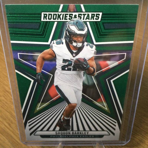 SAQUON BARKLEY - 2024 PANINI ROOKIES & STARS - GREEN PARALLEL #77
