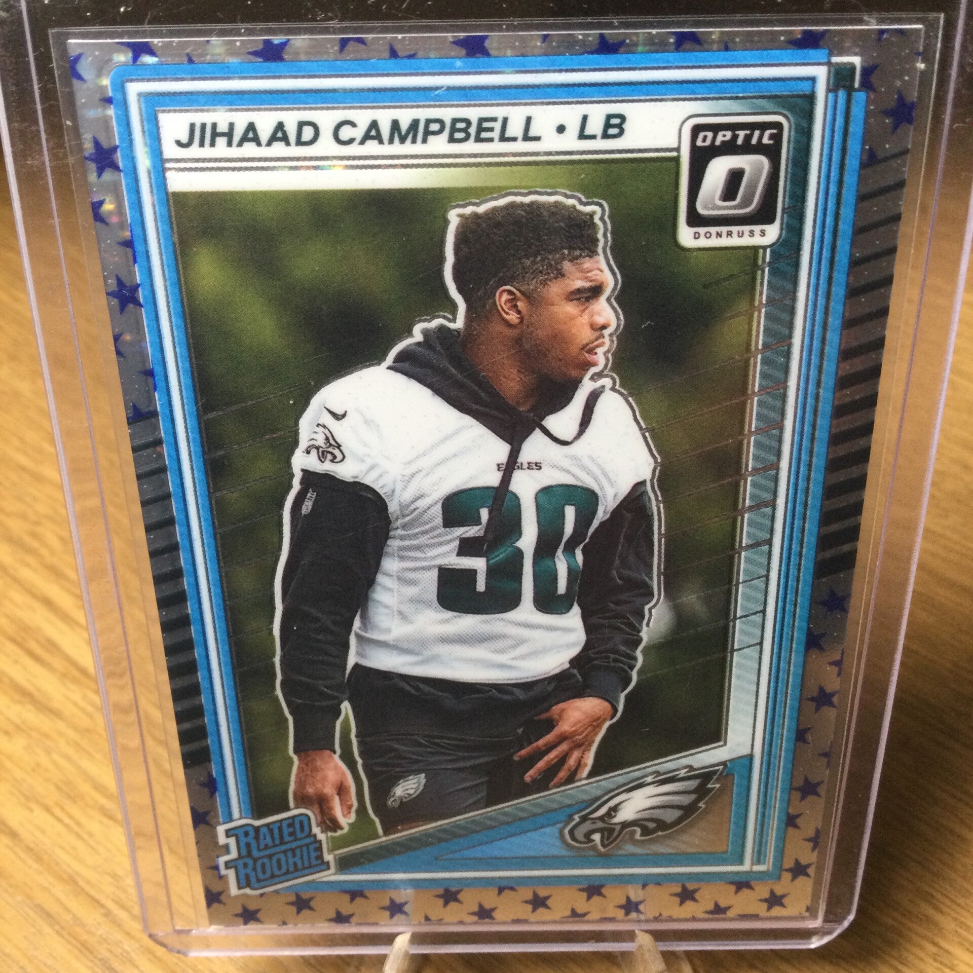 JIHAAD CAMPBELL RC - 2025 PANINI DONRUSS OPTIC - RATED ROOKIE STARS PRIZM #266 - PHILADELPHIA EAGLES