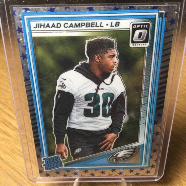 JIHAAD CAMPBELL RC - 2025 PANINI DONRUSS OPTIC - RATED ROOKIE STARS PRIZM #266 - PHILADELPHIA EAGLES