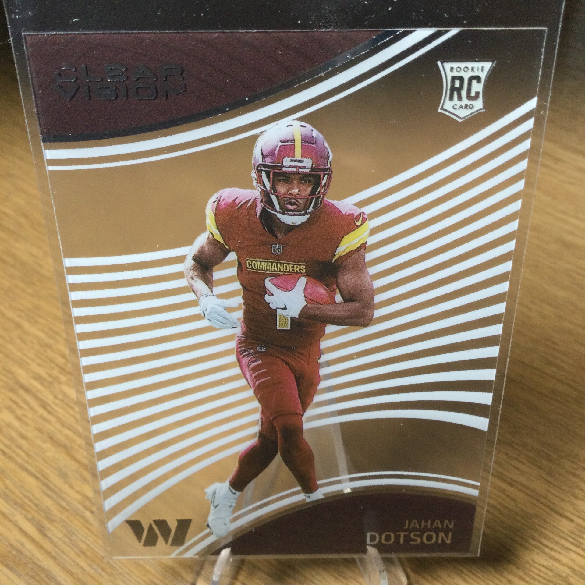 JAHAN DOTSON RC - 2022 PANINI CHRONICLES CLEAR VISION - CLEAR VISION #CVR-19