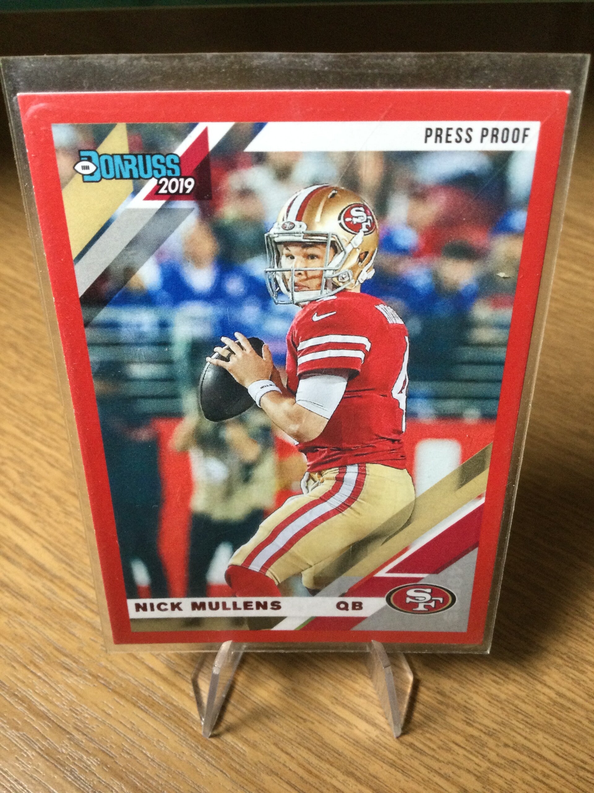 NICK MULLENS - 2019 PANINI DONRUSS - PRESS PROOF RED PARALLEL #220