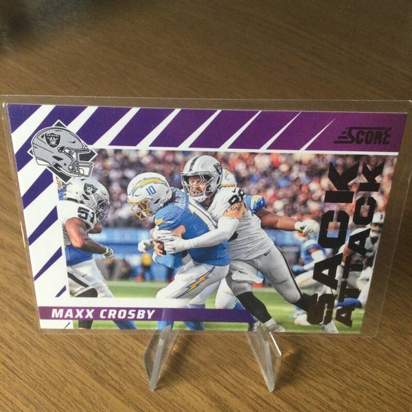 MAXX CROSBY - 2024 Panini Score - SACK ATTACK PURPLE PARALLEL #4