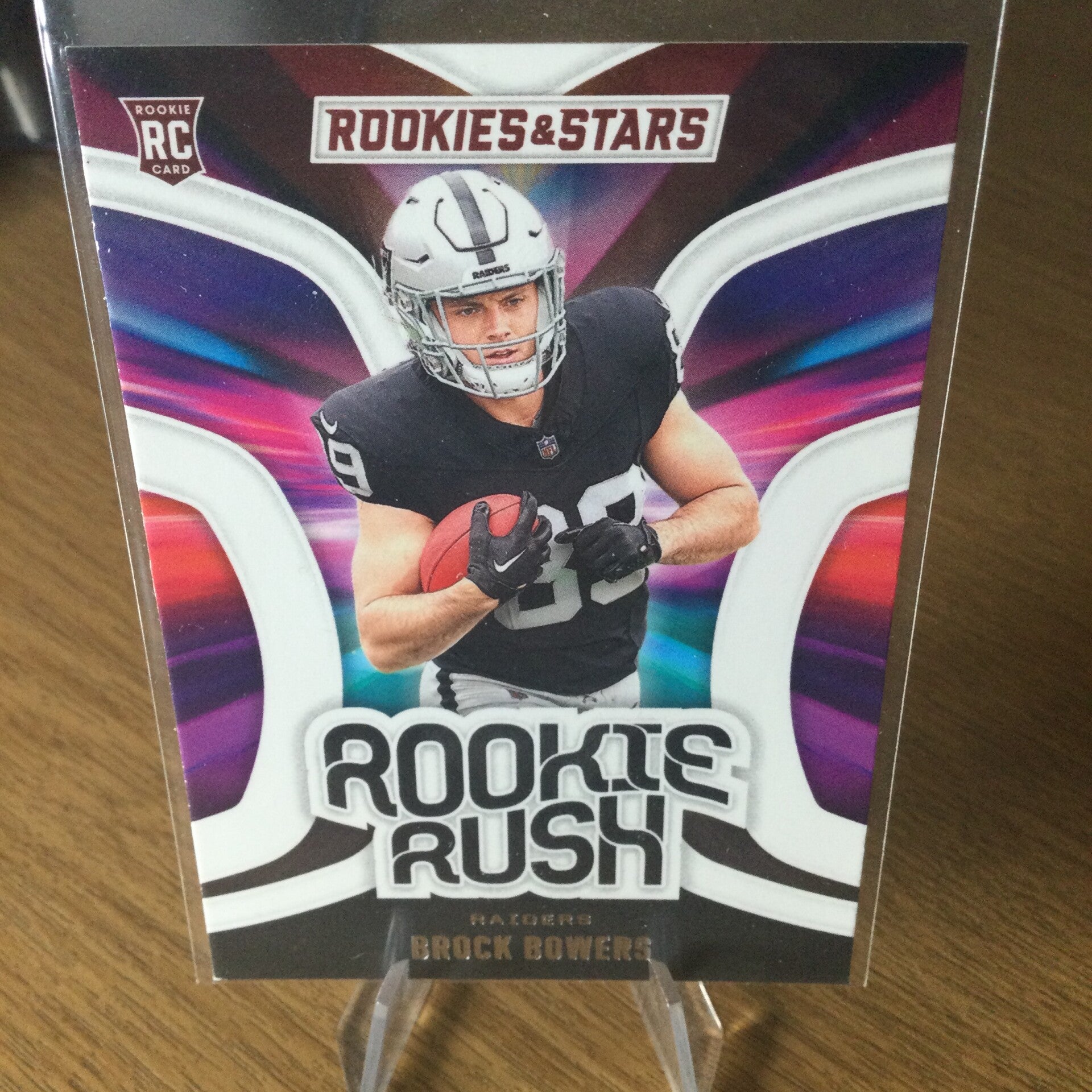 BROCK BOWERS RC - 2024 PANINI ROOKIES & STARS - ROOKIE RUSH #RR-BBS