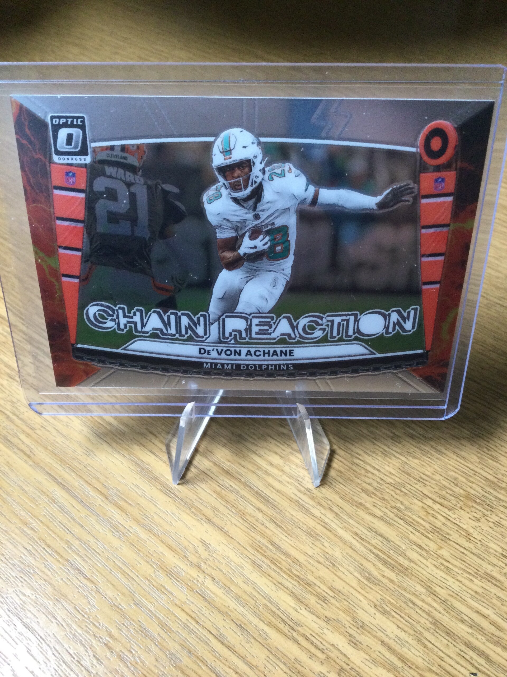 De'VON ACHANE - 2025 PANINI DONRUSS OPTIC - CHAIN REACTION #3