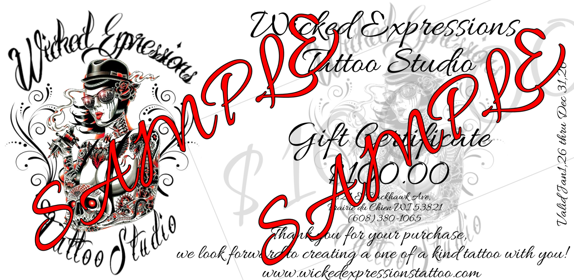 $100 Gift Certificate & Drawing Entry
