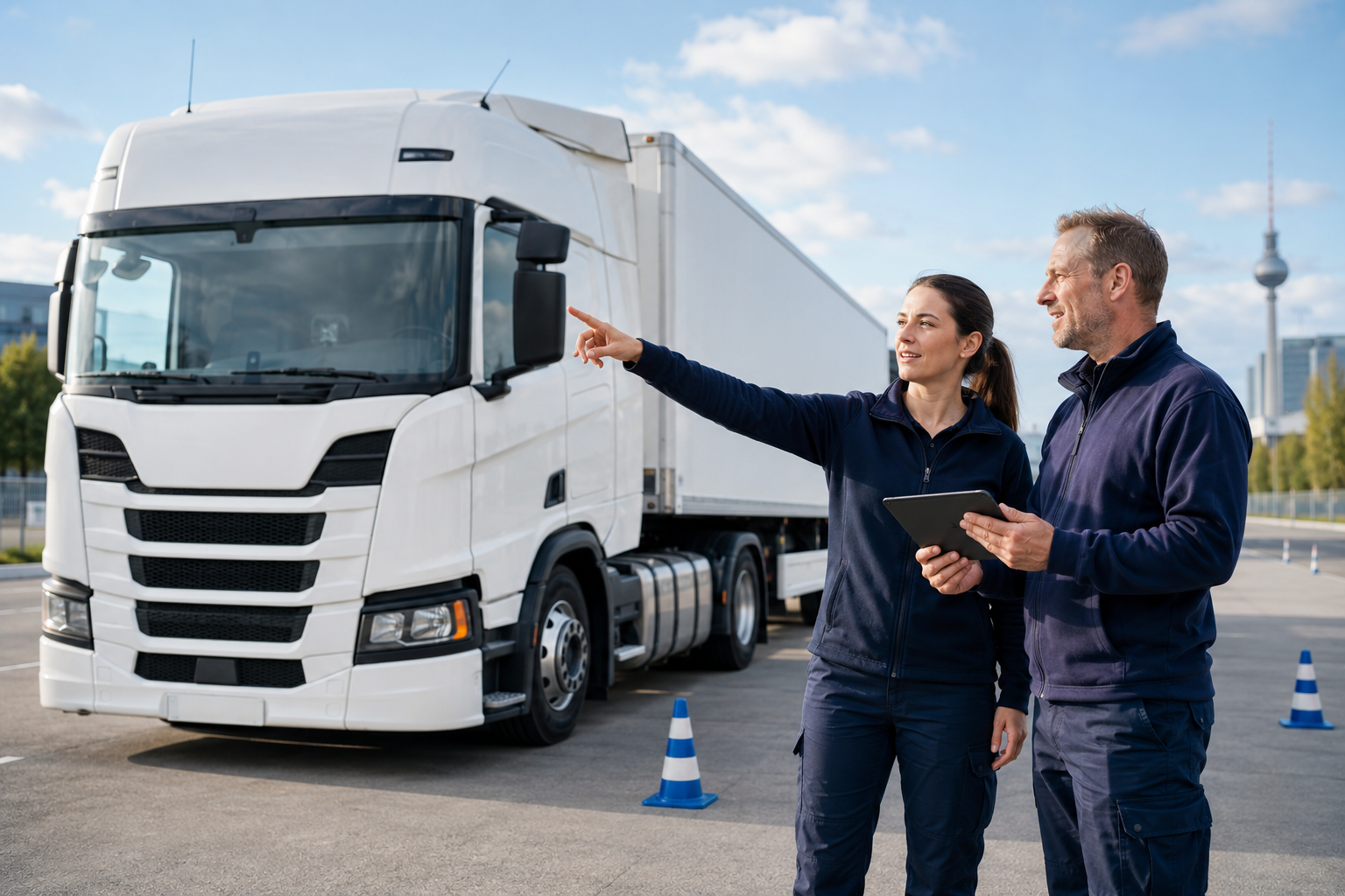 Geplante Lkw-Fahrer-Weiterbildung mit Führerschein C und CE in Berlin