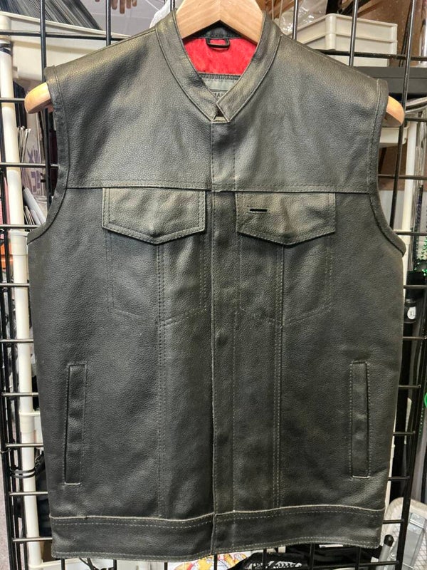 Dream Apparel Red lining Leather Vest