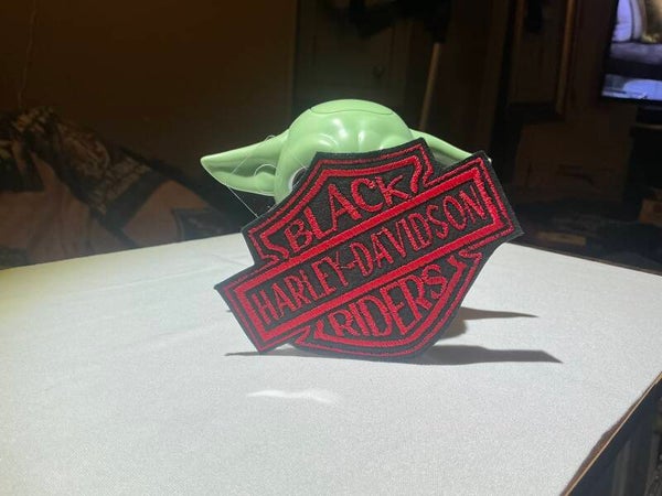 BLACK HARLEY-DAVIDSON RIDERS PATCH