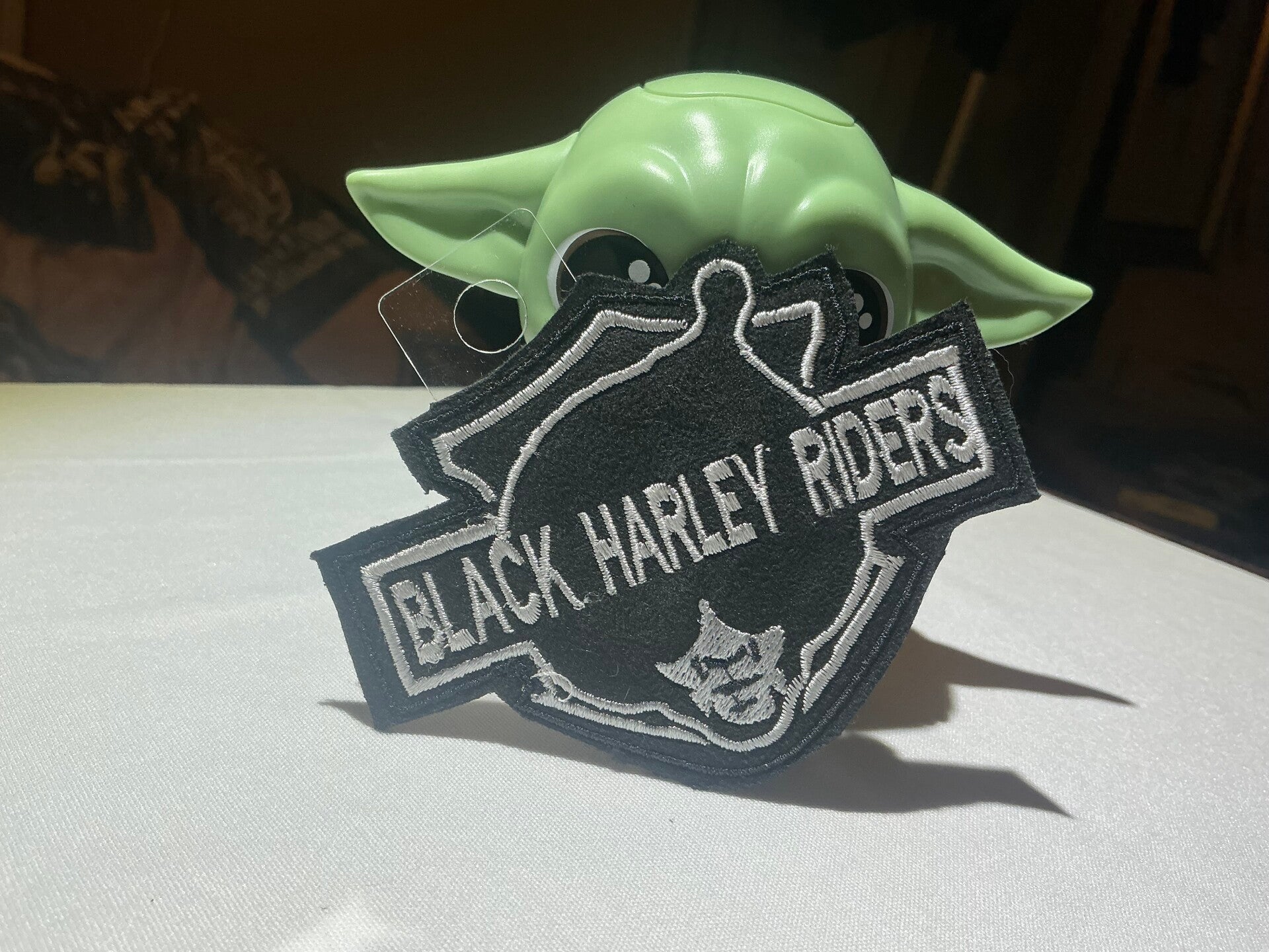 BLACK HARLEY RIDERS AFRO PATCH