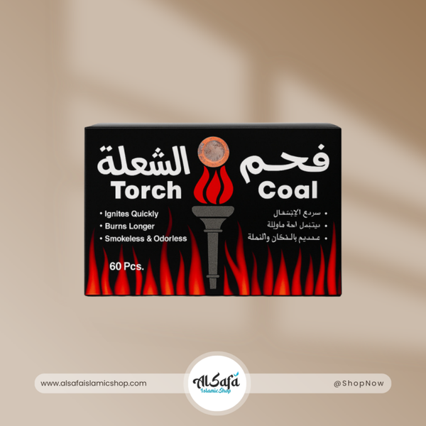 Torch Coal – Premium Charcoal Tablets for Incense & Hookah – 60 Pcs