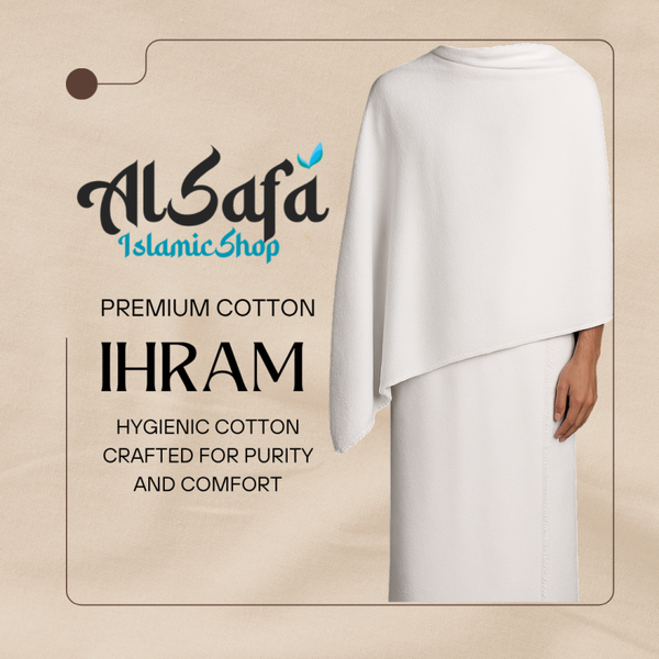 Premium Cotton Ihram Set for Hajj & Umrah – Men