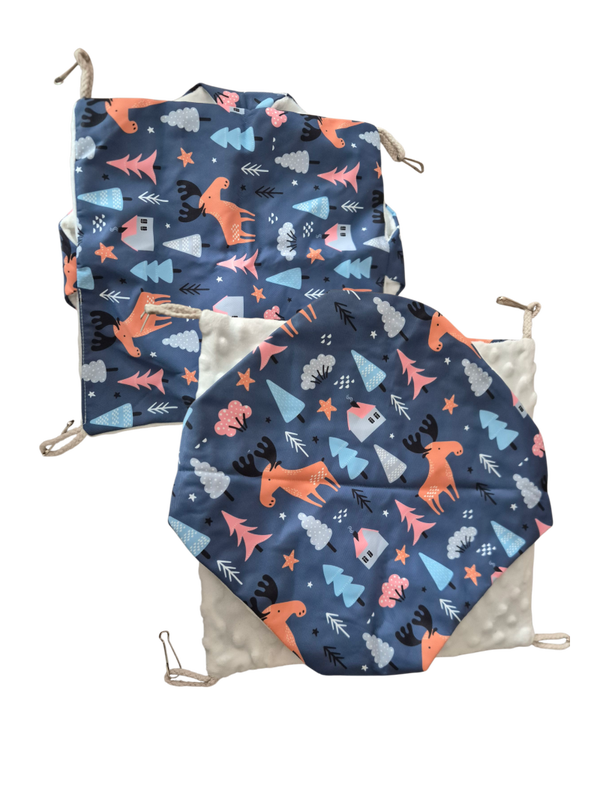 Dubbeldekker hangmat - dieren motief