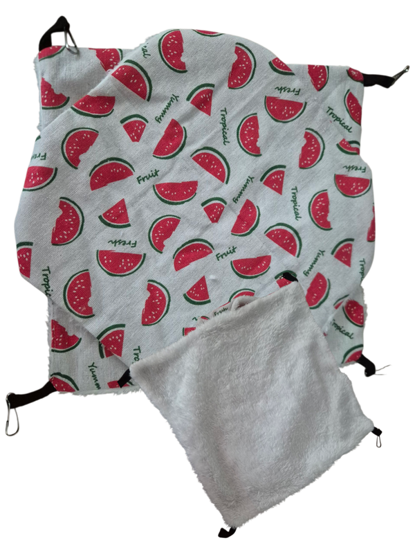 Dubbeldekker hangmat fleece/katoen