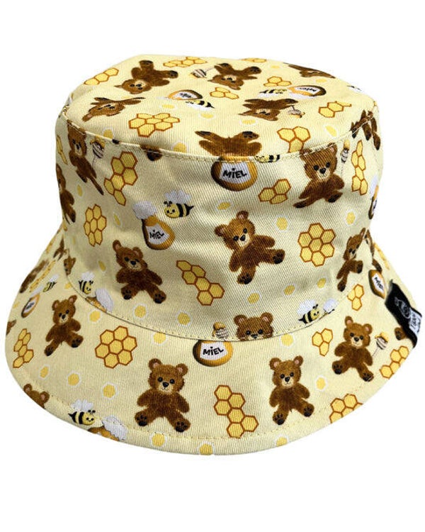 Chapeau de soleil ourson miel