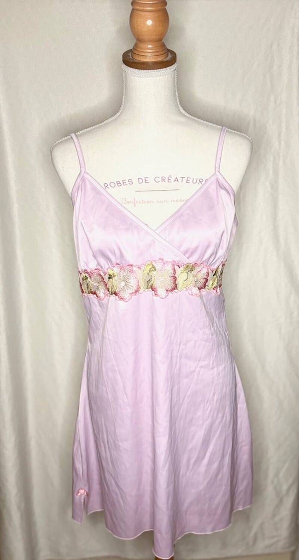 Chemise de nuit rose