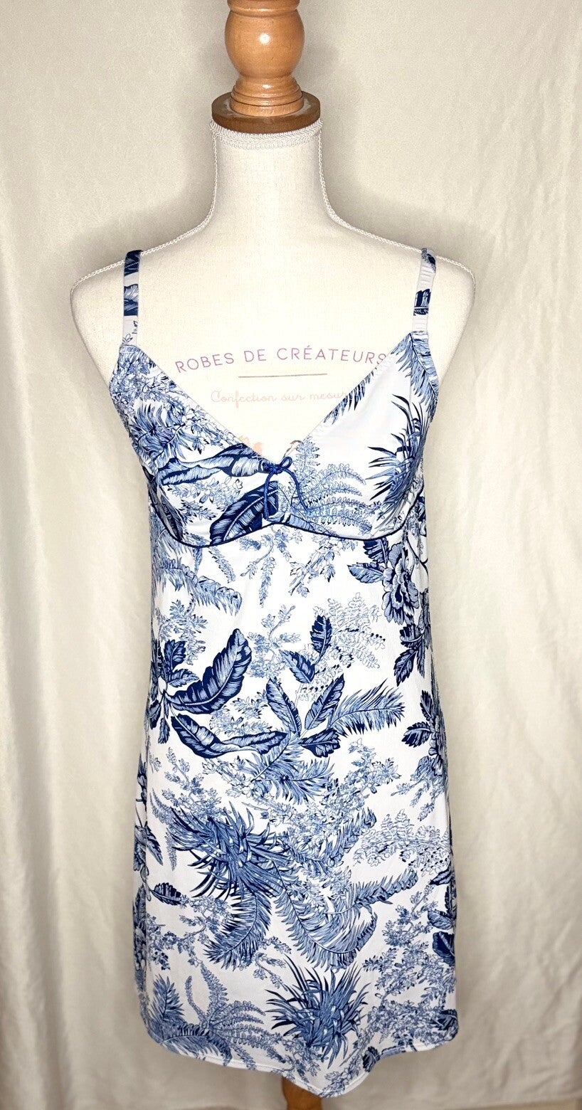 Chemise de nuit  bleue