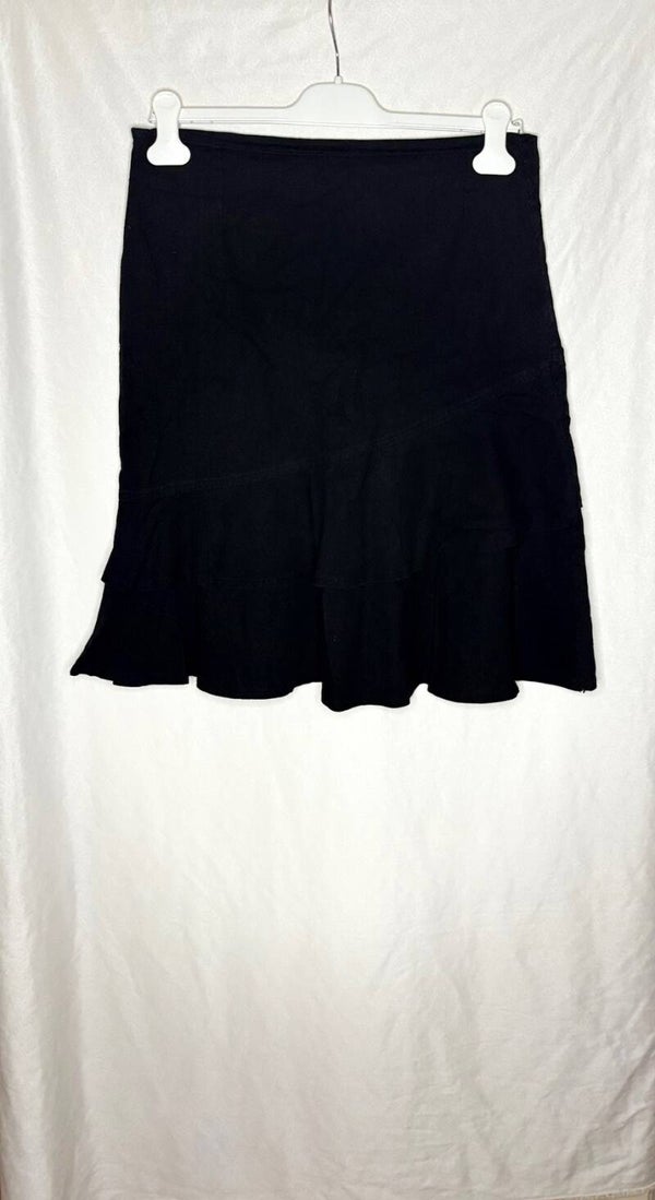 Jupe noire en lin