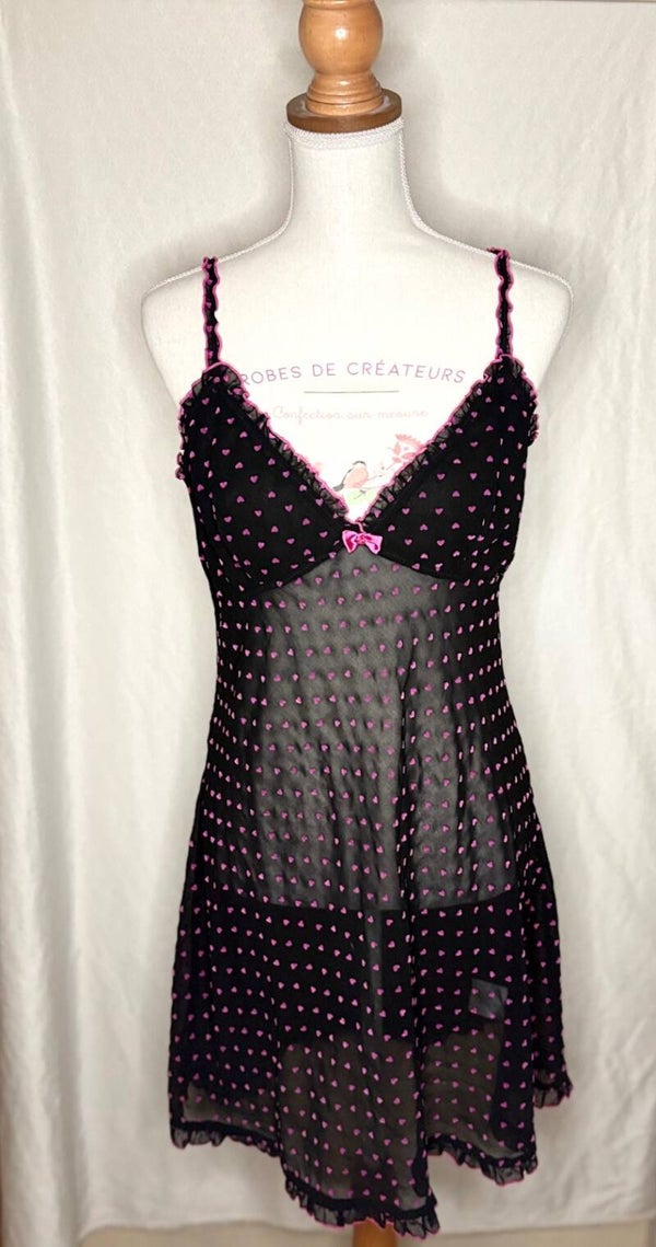 Chemise de nuit noire