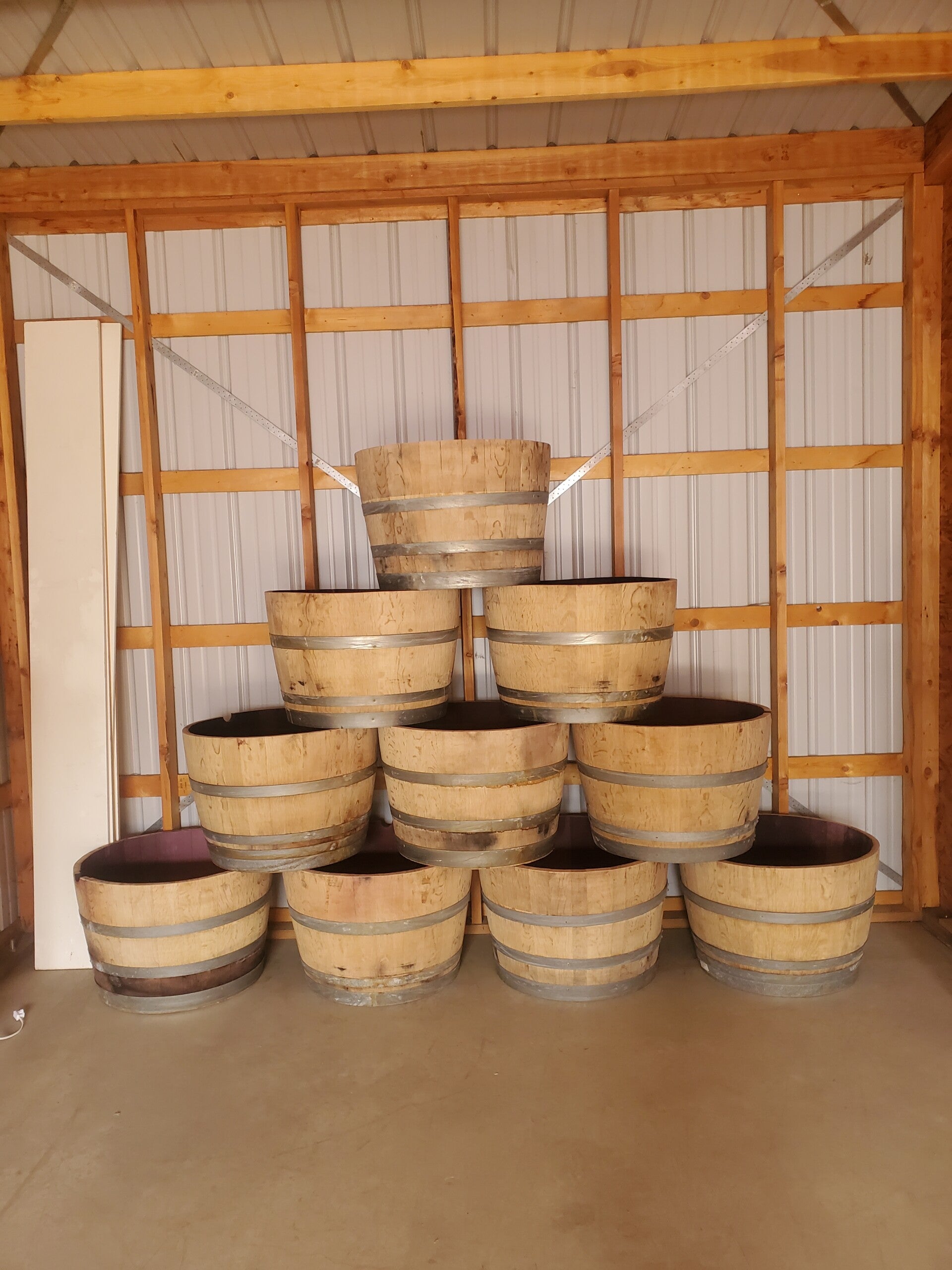 Wine Barrel Drink Holders (Qty 4)