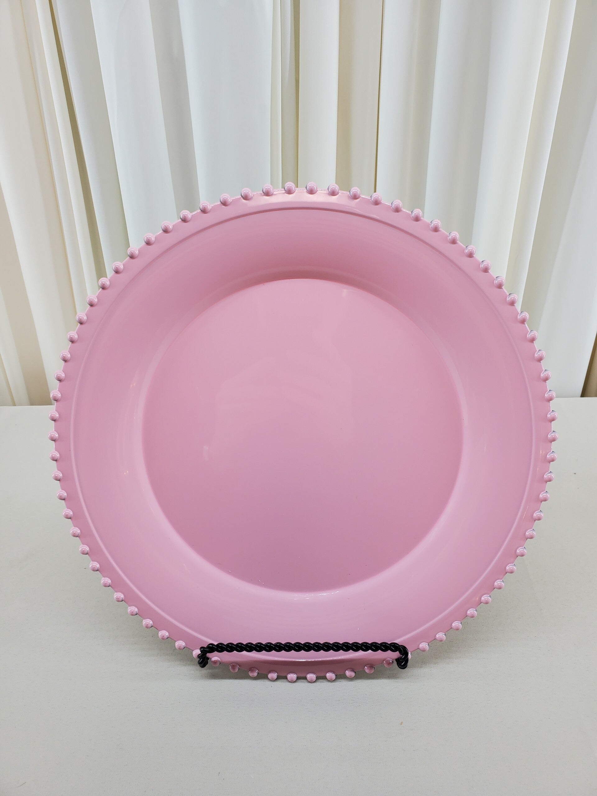 Pink Charger Plates (Qty 30)