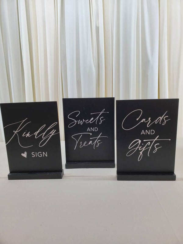 Table Sign Set (Qty 1)