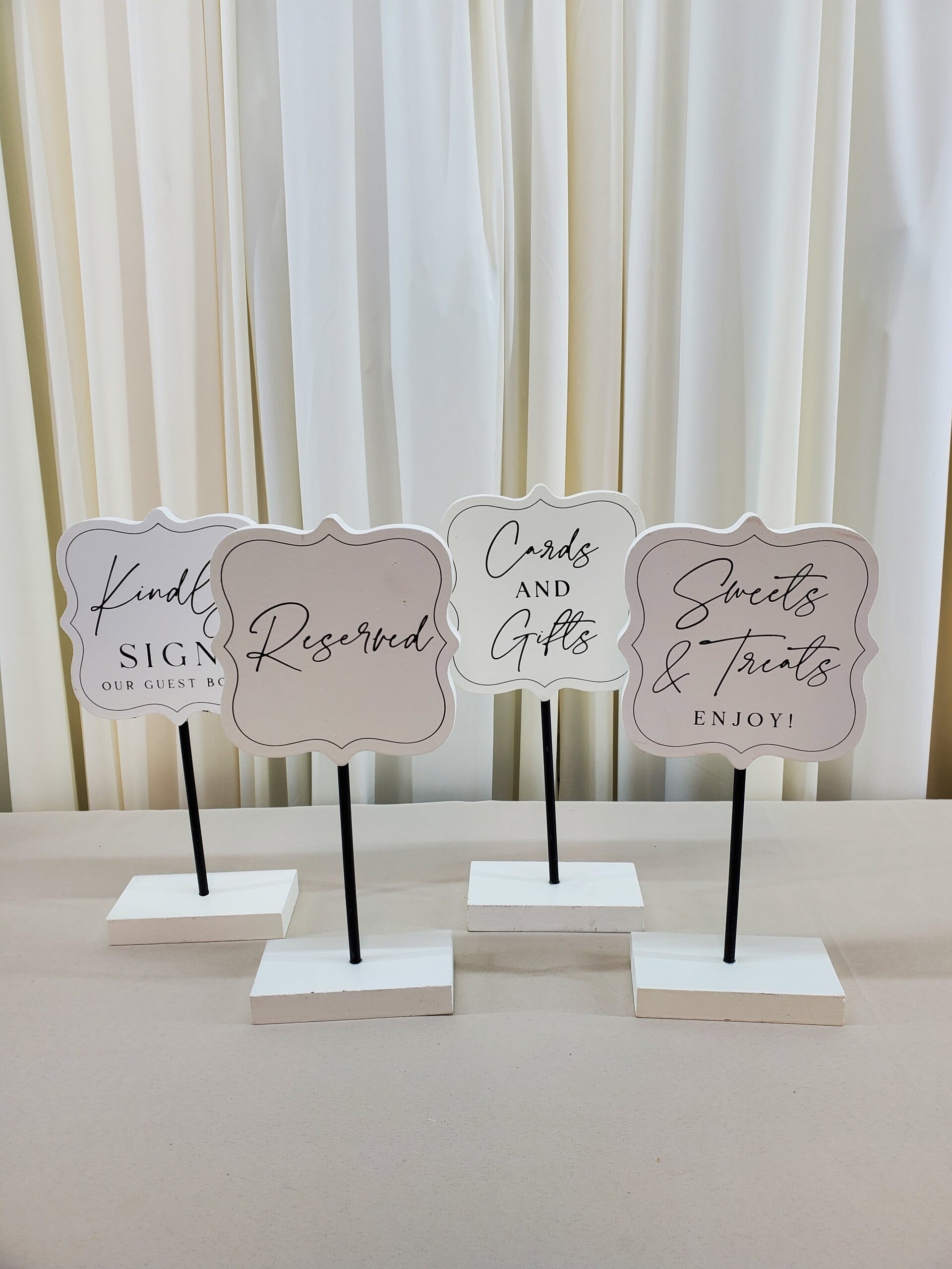 Tabletop Sign Set (Qty 1)