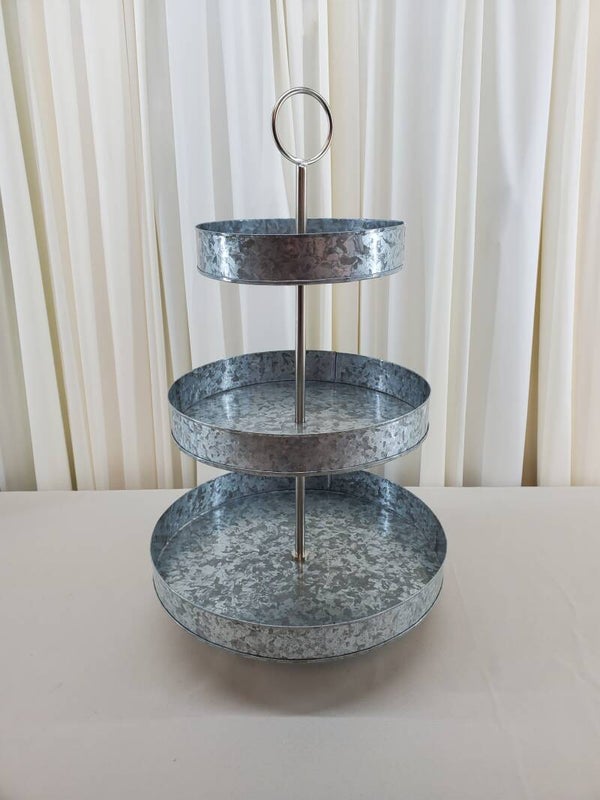3 Tier Galvanized Stand (Qty 1)