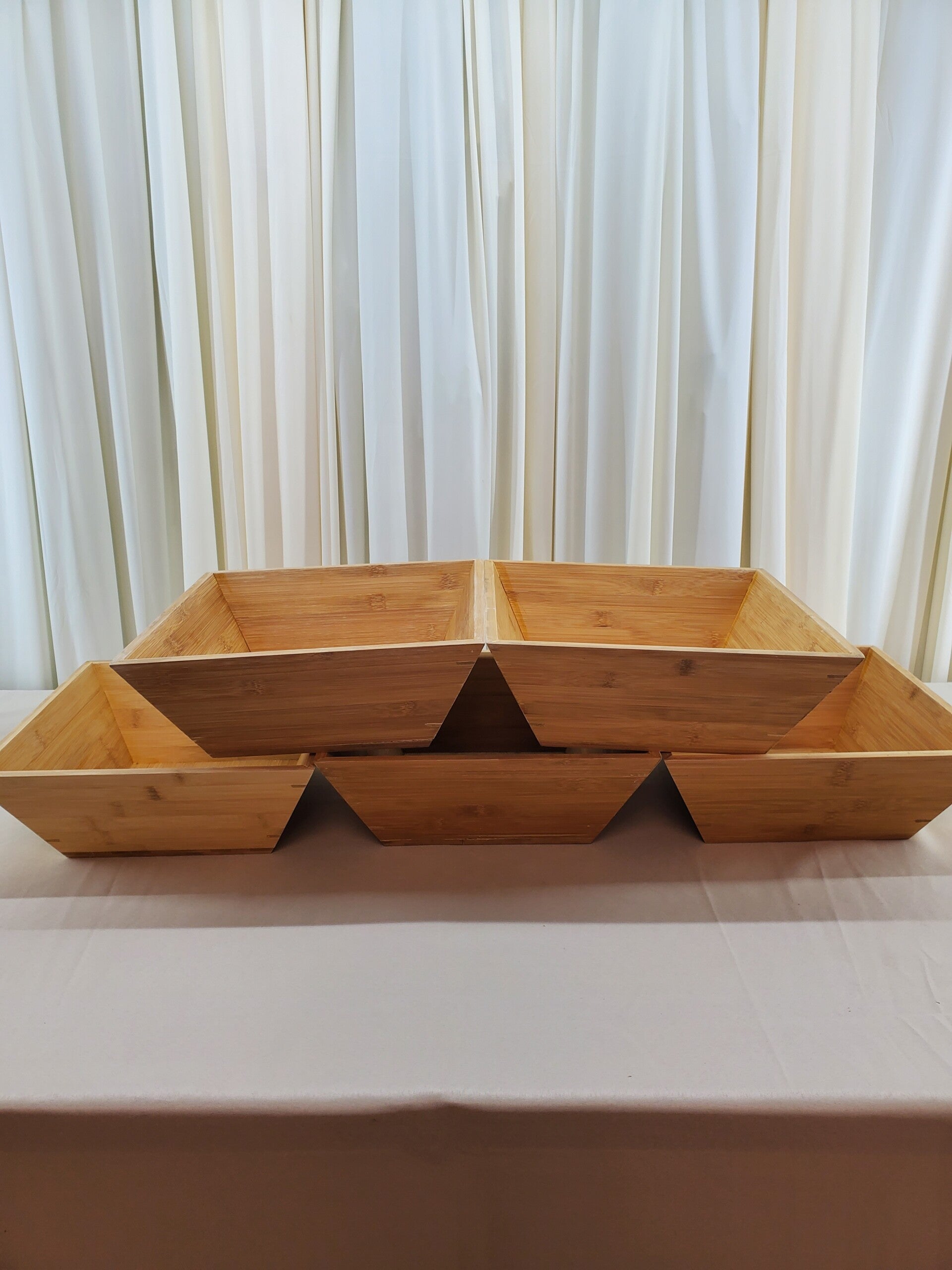 Large Bamboo Serving Bowls (Qty 5)