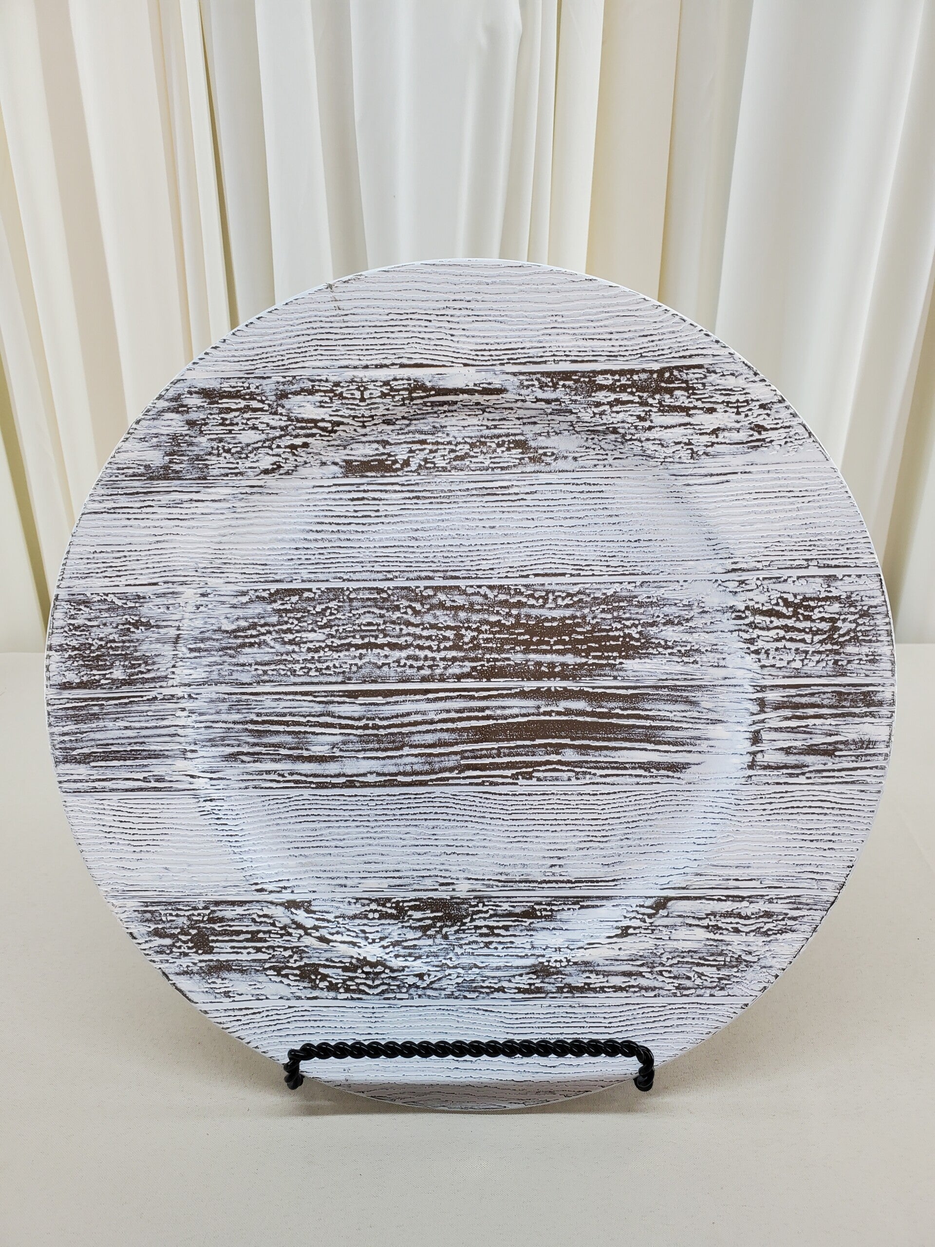 Wood Look Charger Plate (Qty 33)