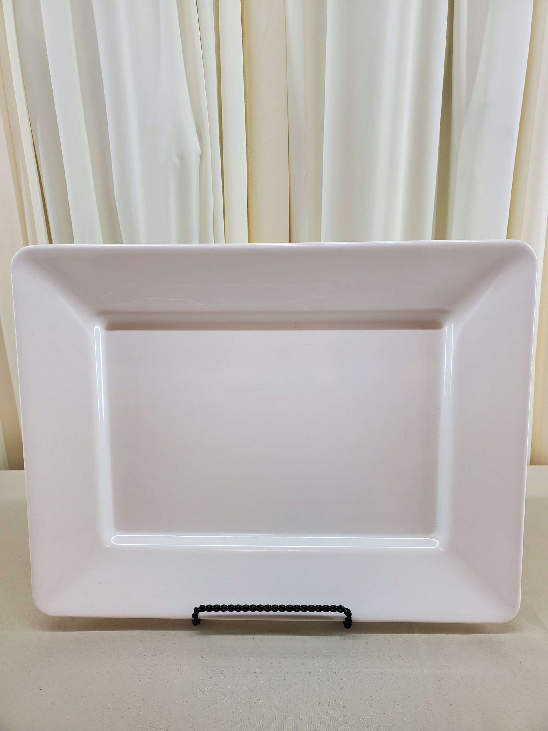 White Melamine Serving Platter (Qty 1)