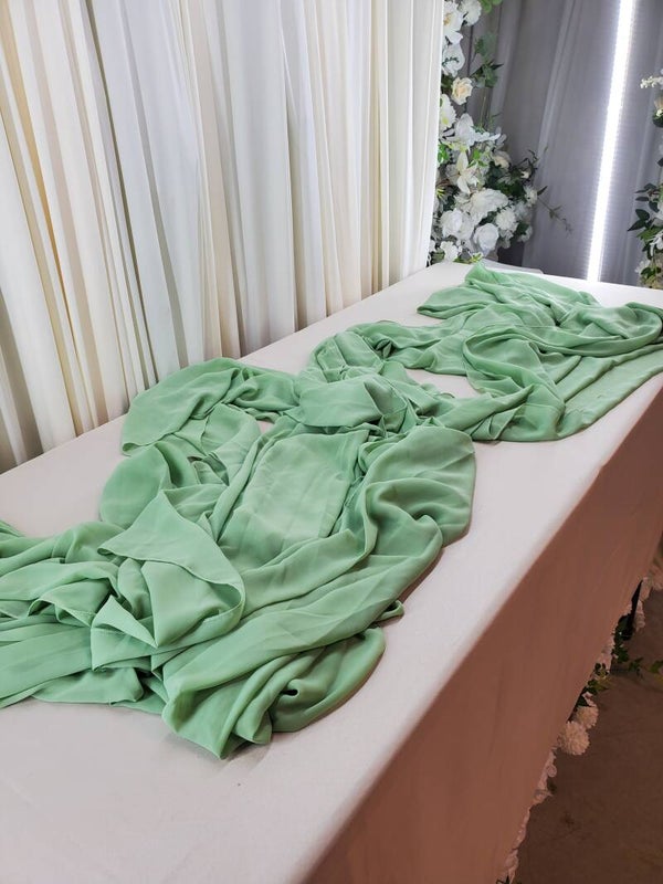 Green Chiffon Runner (Qty 8)