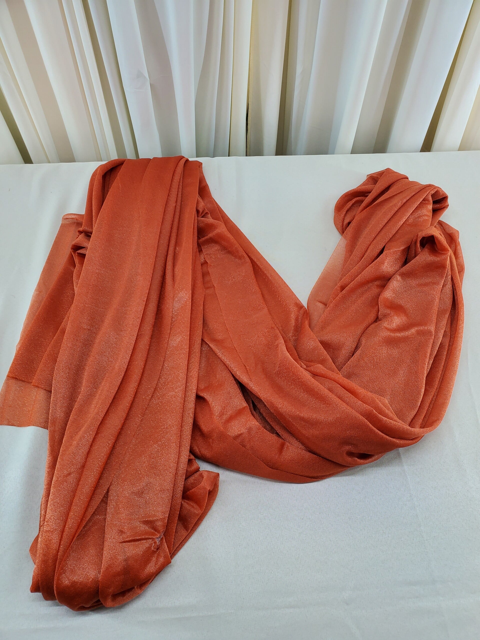 Orange Sparke Chiffon Runner (Qty 1)