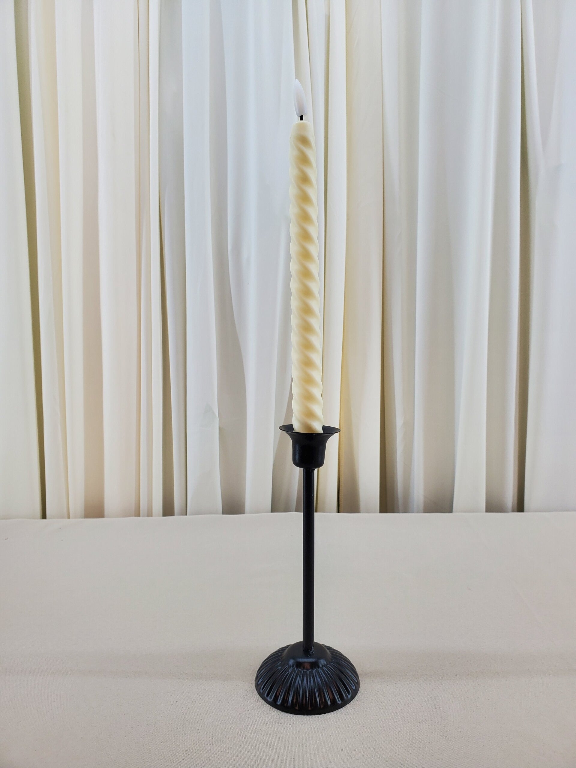 Black Taper Candle Holders (Qty 25)