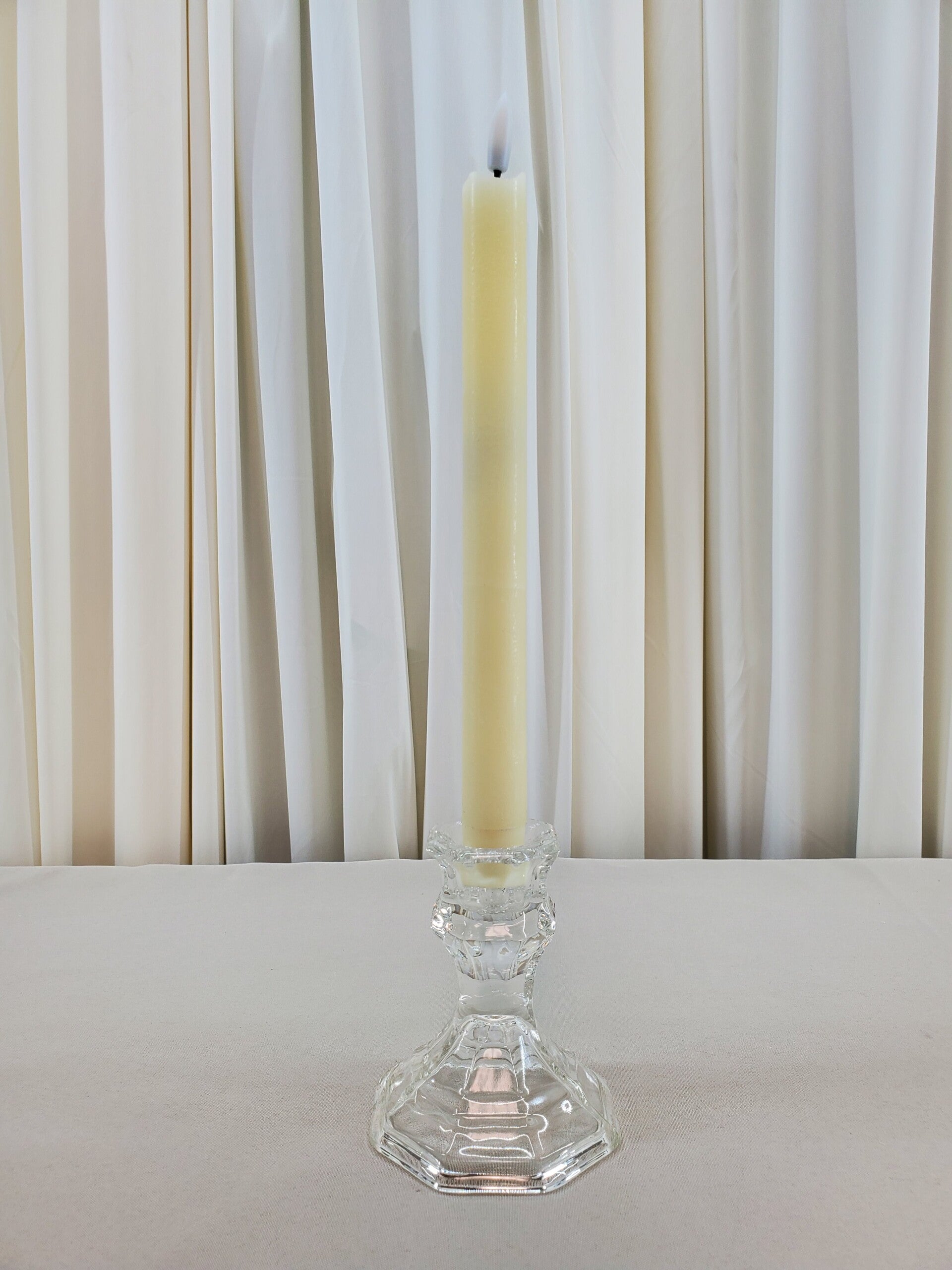 Glass Taper Candle Holder (Qty 50)
