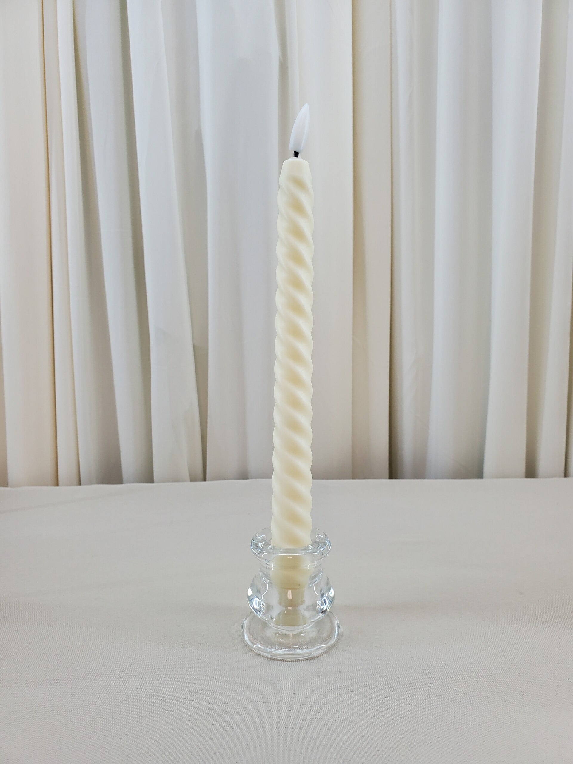 Clear Taper Candle Holder (Qty 60)