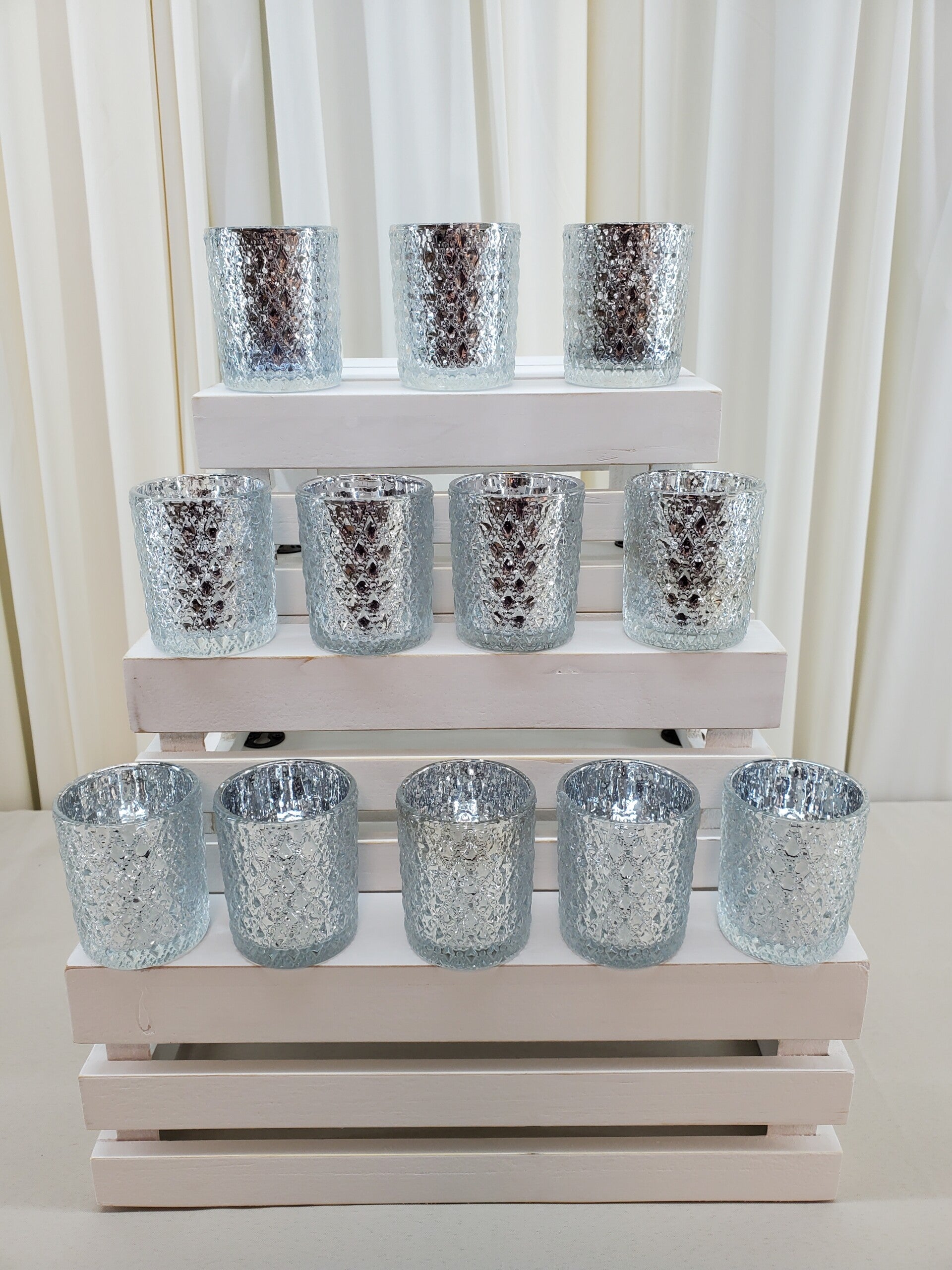 Silver Votives (Qty 12)