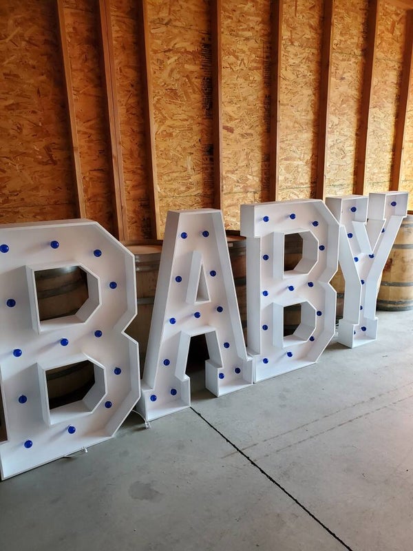 "BABY' Marquee Sign (Qty 1)