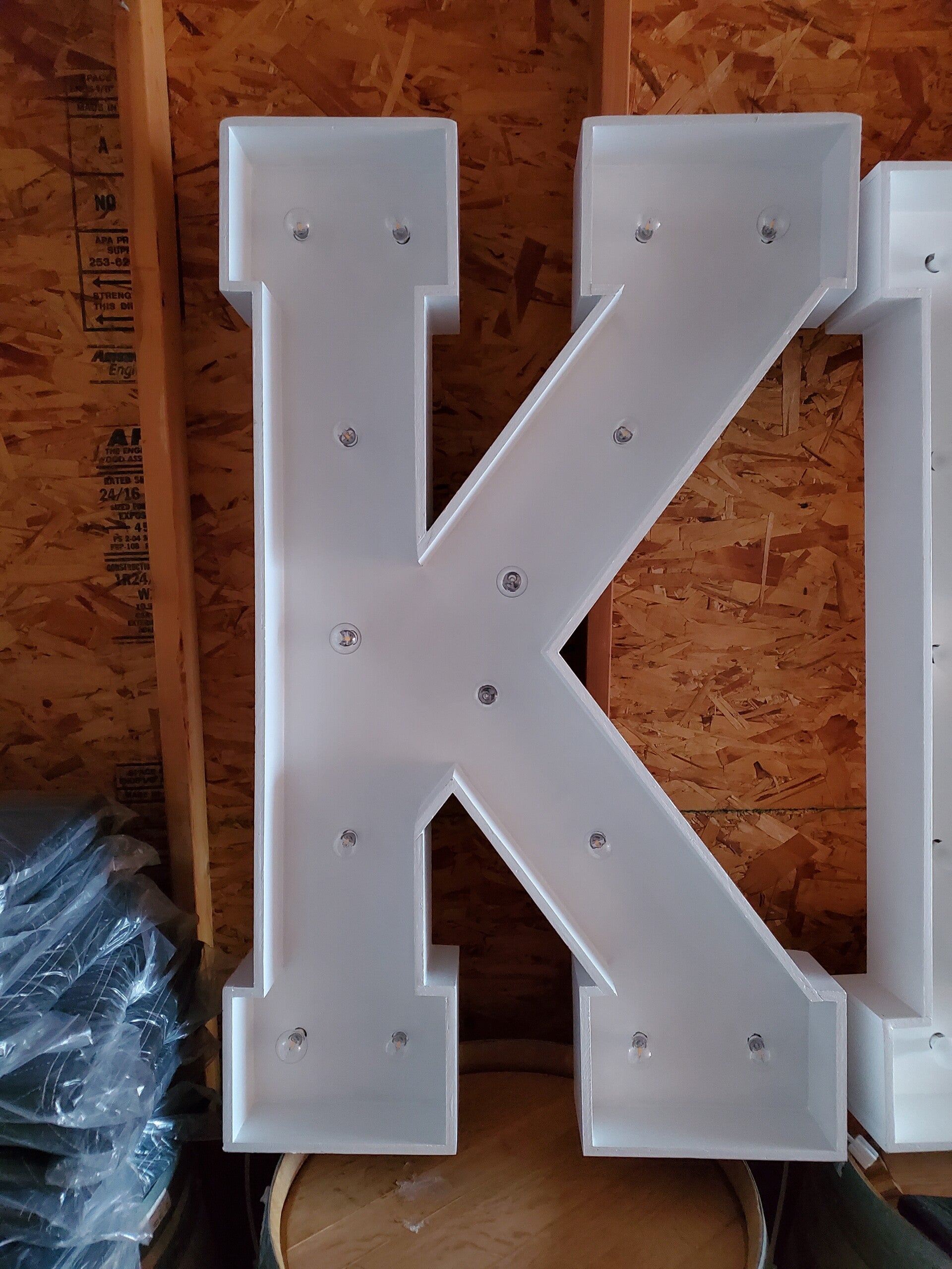 Letter "K" Marquee Sign (Qty 1)