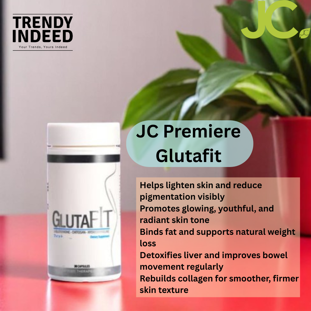 JC Premiere Glutafit | Glutathione, Chitosan & Collagen Daily Supplement for Glowing Skin & Slimmer Body