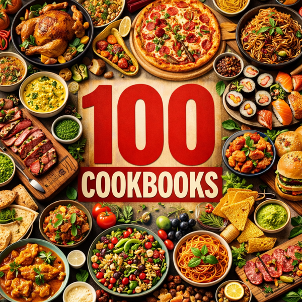 100 Family-Friendly Cookbook Collection | Printable Recipe eBook Bundle | Digital Download | Instant Access
