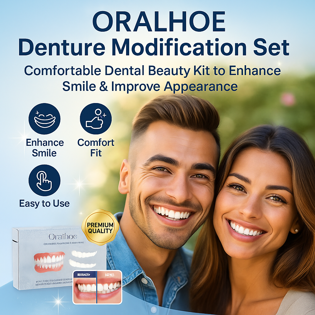 ORALHOE Denture Modification Set – Comfortable Dental Beauty Kit to Enhance Smile & Improve Appearance