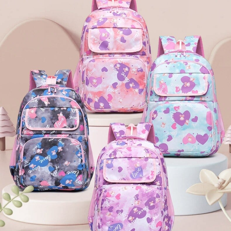 High Capacity Cartoon School Backpack | Colorful Lightweight Design