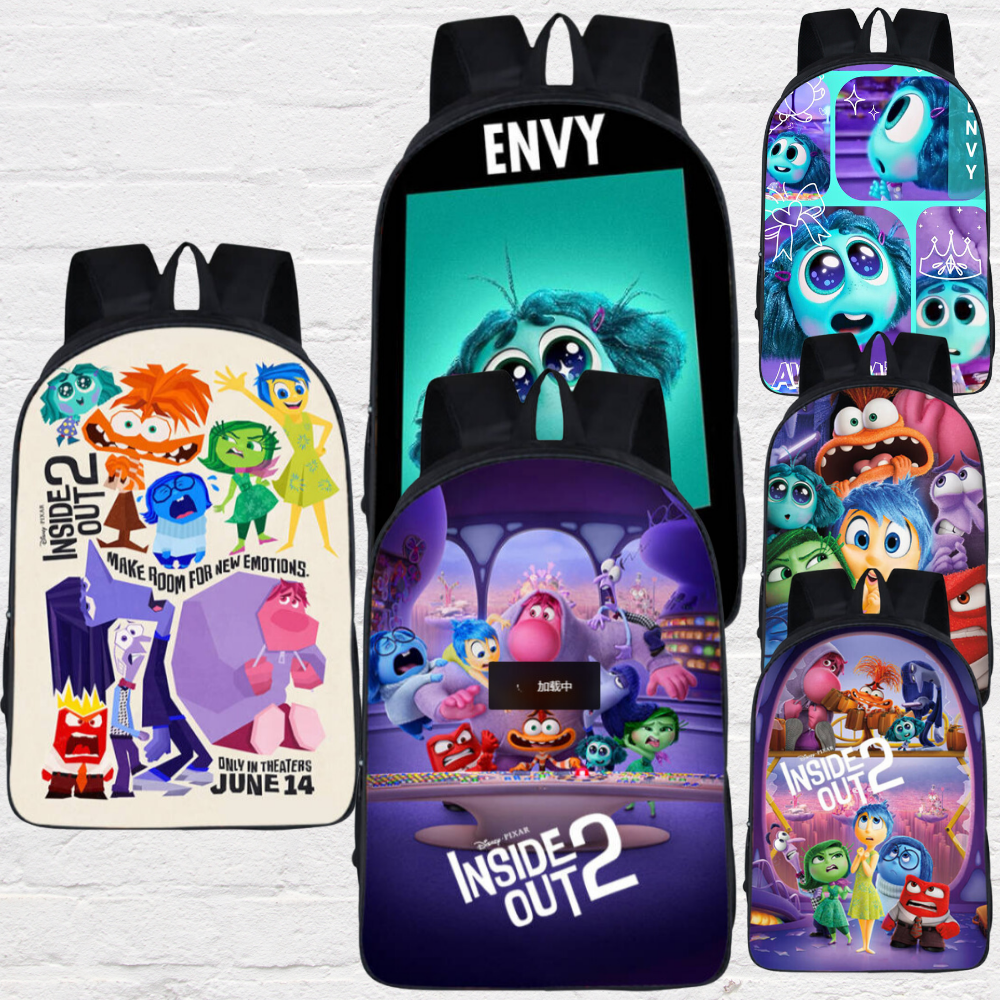 Inside Out 2-Inspired Primary School Backpack | Spacious & Comfortable Bag for Kids