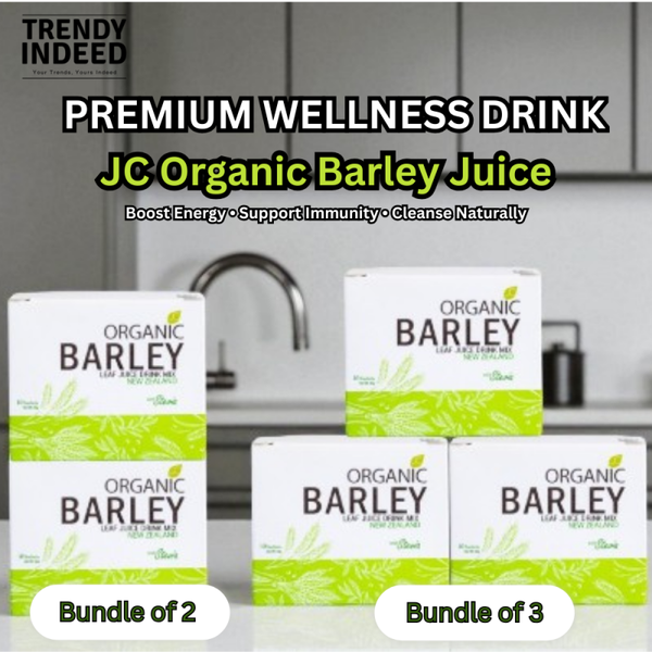 Bundle of 2 & Bundle of 3 JC Premiere Organic Barley Juice (New Zealand) | 10 Sachets – Premium Superfood Drink