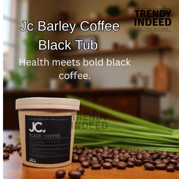 JC Barley Coffee Black Tub 253.50g – Organic Barley & Black Coffee Blend for Energy, Wellness & Weight Support