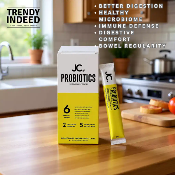 JC Probiotics Powdered Food Supplement | 5 Billion CFU | 6 Probiotic Strains | Dual Coating Technology | 10 Sachets