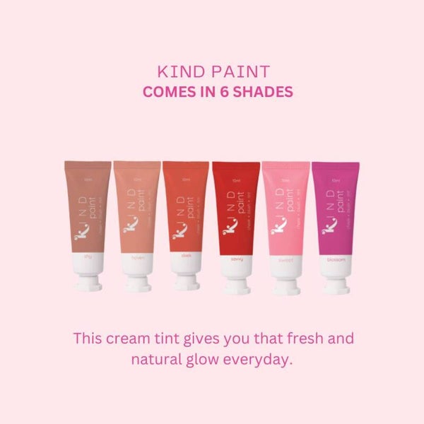 Kind Paint Cream Tint by JC Premiere | Multi-Use Vegan Tint for Lip & Cheek | 6 Shades